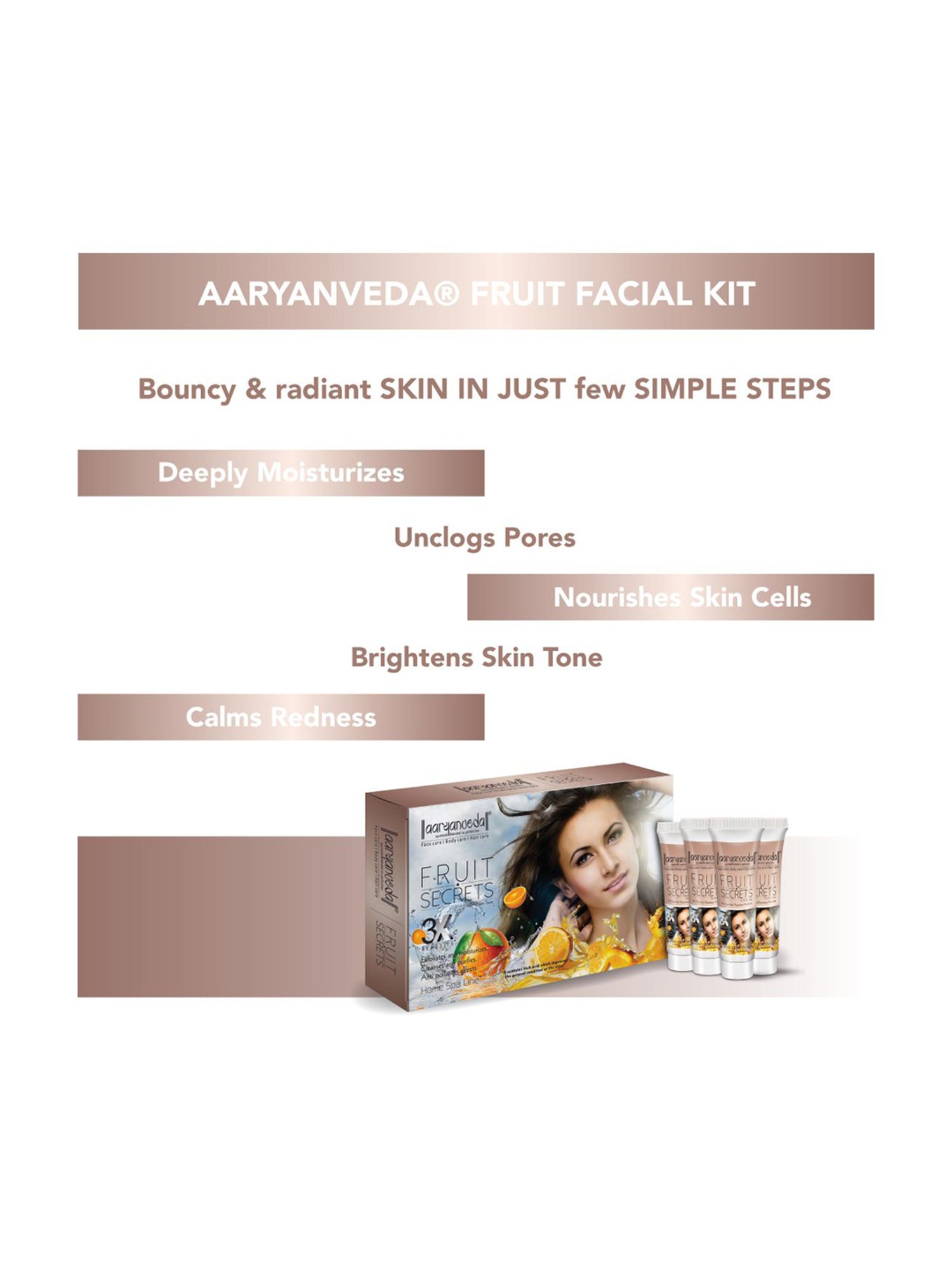 Aryanveda Fruit Secrets Facial Spa Kit for