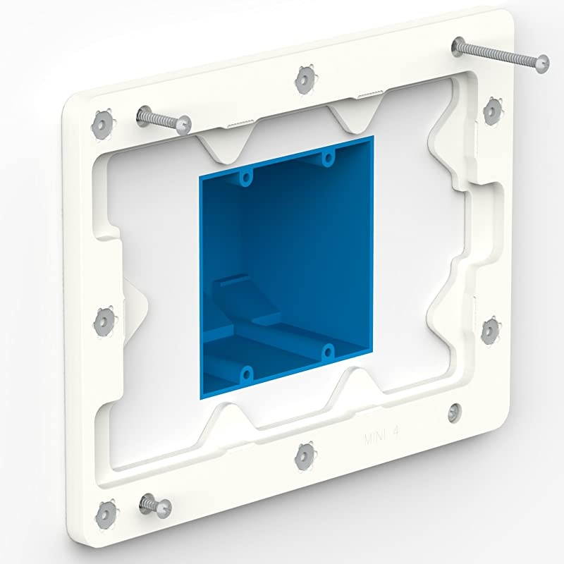 White OnWall Tablet Mount Compatible with iPad Mini 4 amp 5