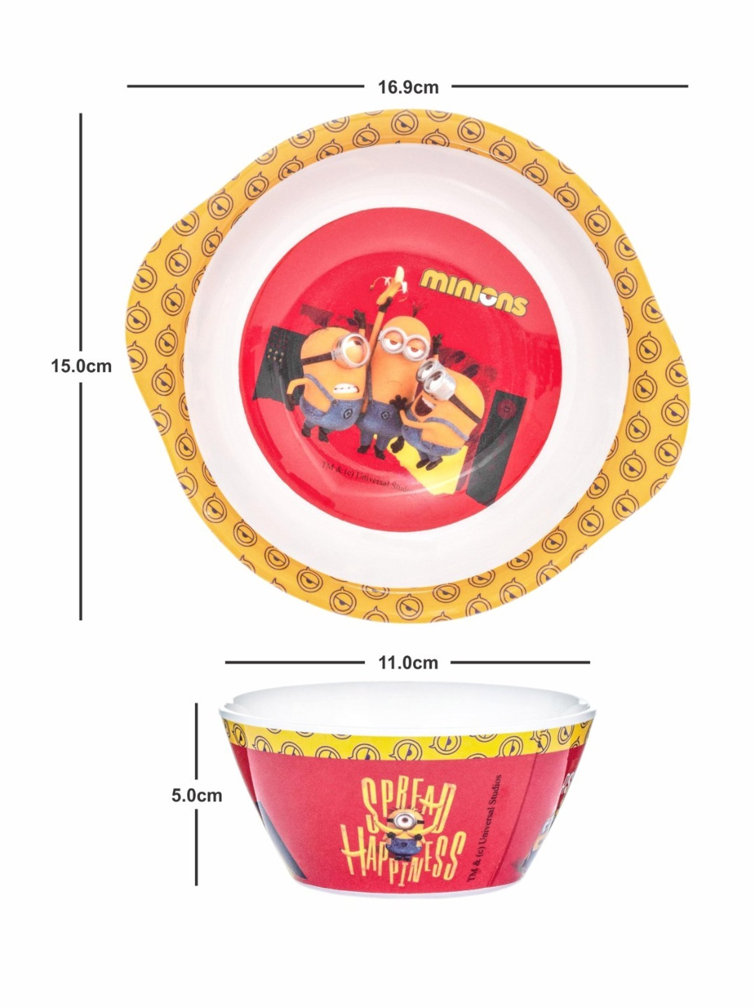 Servewell Multicolor Melamine Cone Bowl - Set of 2