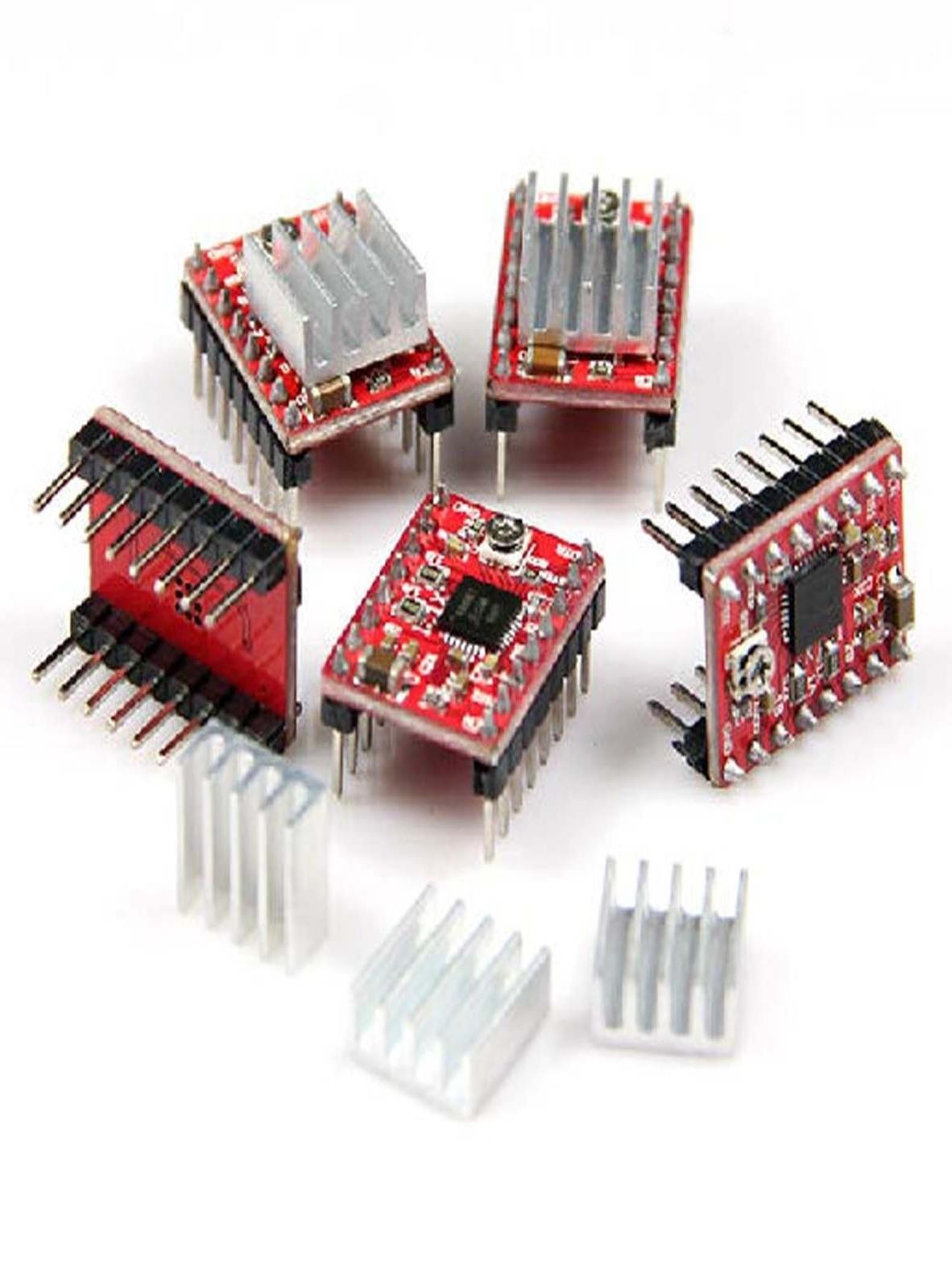 5x A4988 StepStick Stepper Motor Driver Module + Heat Sink for 3D Printer Reprap