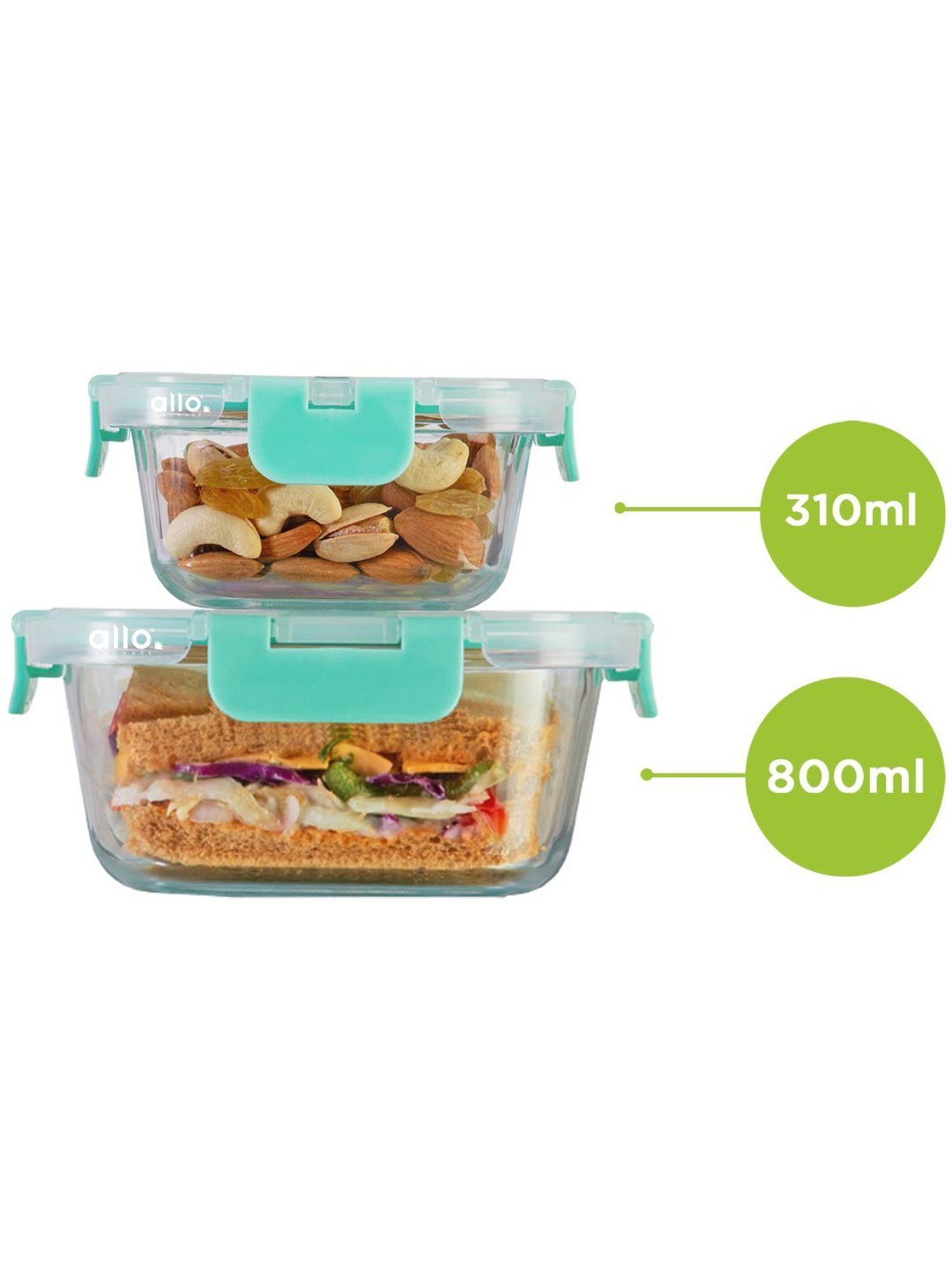 Borosilicate Glass Containers with Lids Microwave Safe Container for Glass Food Storage Containers