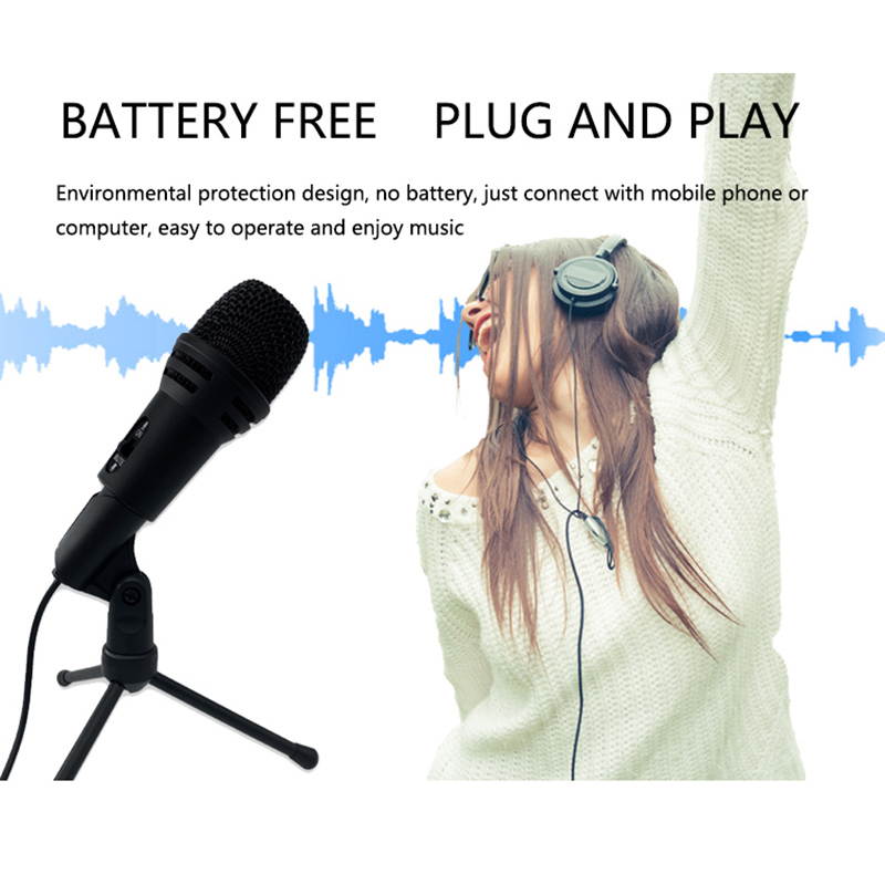 USB Microphone, Hannord Condenser Computer PC Mic with Tripod Stand, Pop Filter, Shock Mount for Gaming, Streaming, Podcasting, YouTube, Voice Over, Skype, Twitch, Compatible with Laptop Desktop