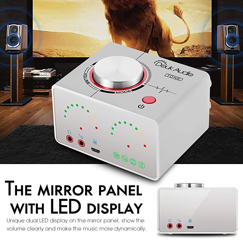 50 Power Amplifier 2 Channel Stereo Mini HiFi Integrated Amp 20 Wireless Audio Receiver for Home Speakers Headphone 50W x 2 with USB Nobsound Tone Silver