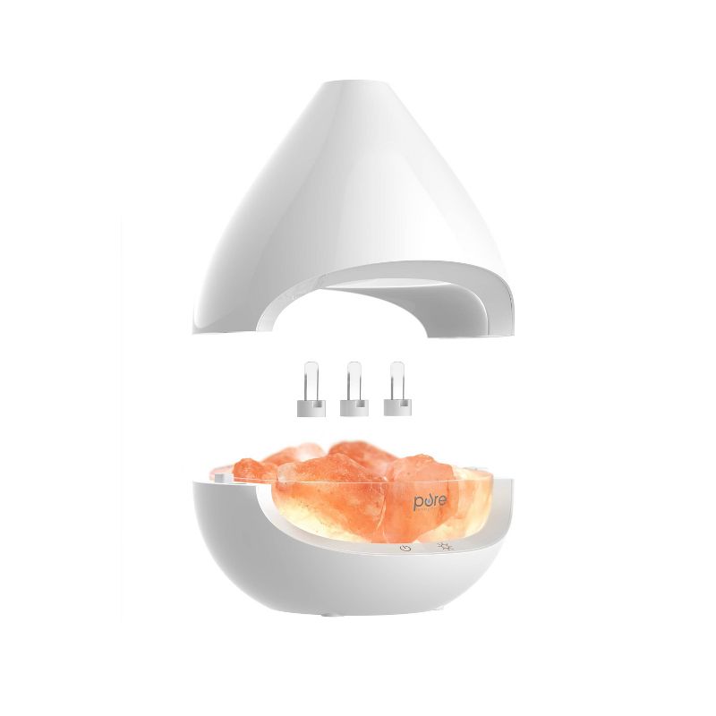 Crystal Himalayan Salt Rock Lamp and Ultrasonic Oil Diffuser - Pure Enrichment