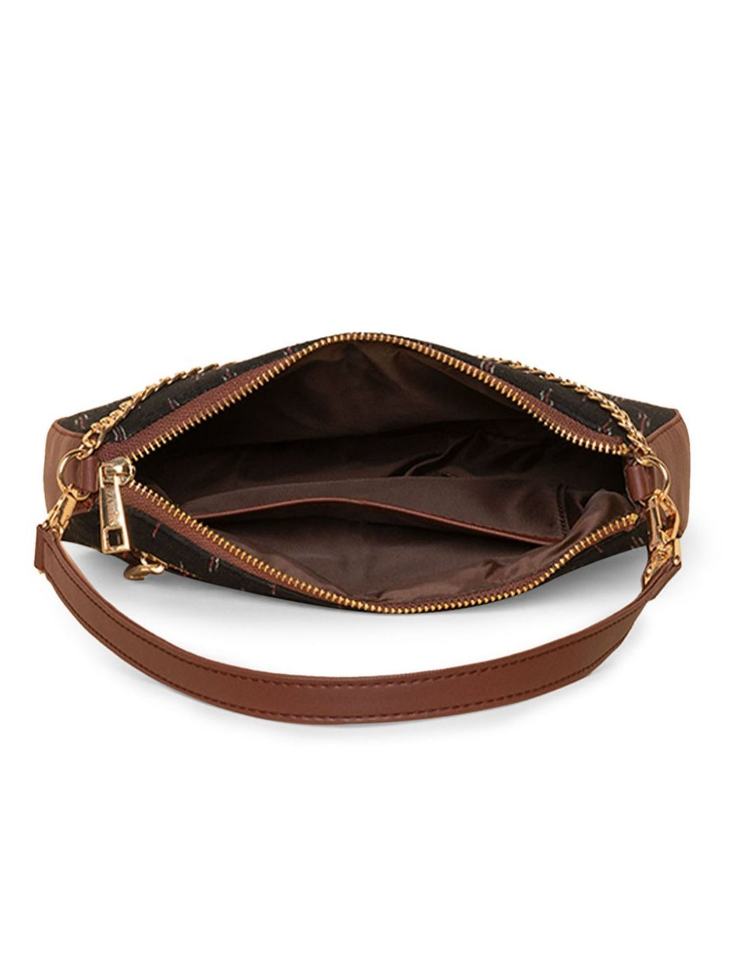 ZOUK Black Printed Shoulder Bag