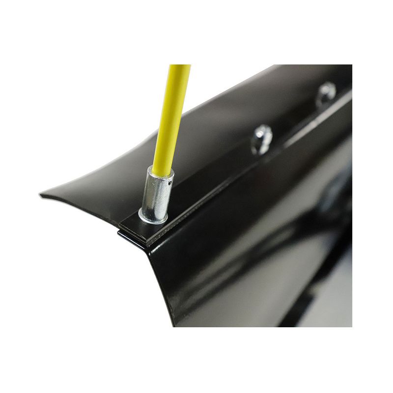 MotoAlliance Denali UTV 72 Inch Universal Steel Snow Plow Shovel Mount Attachment Kit with Adjustable Angle and Height Adjustable Skid Feet