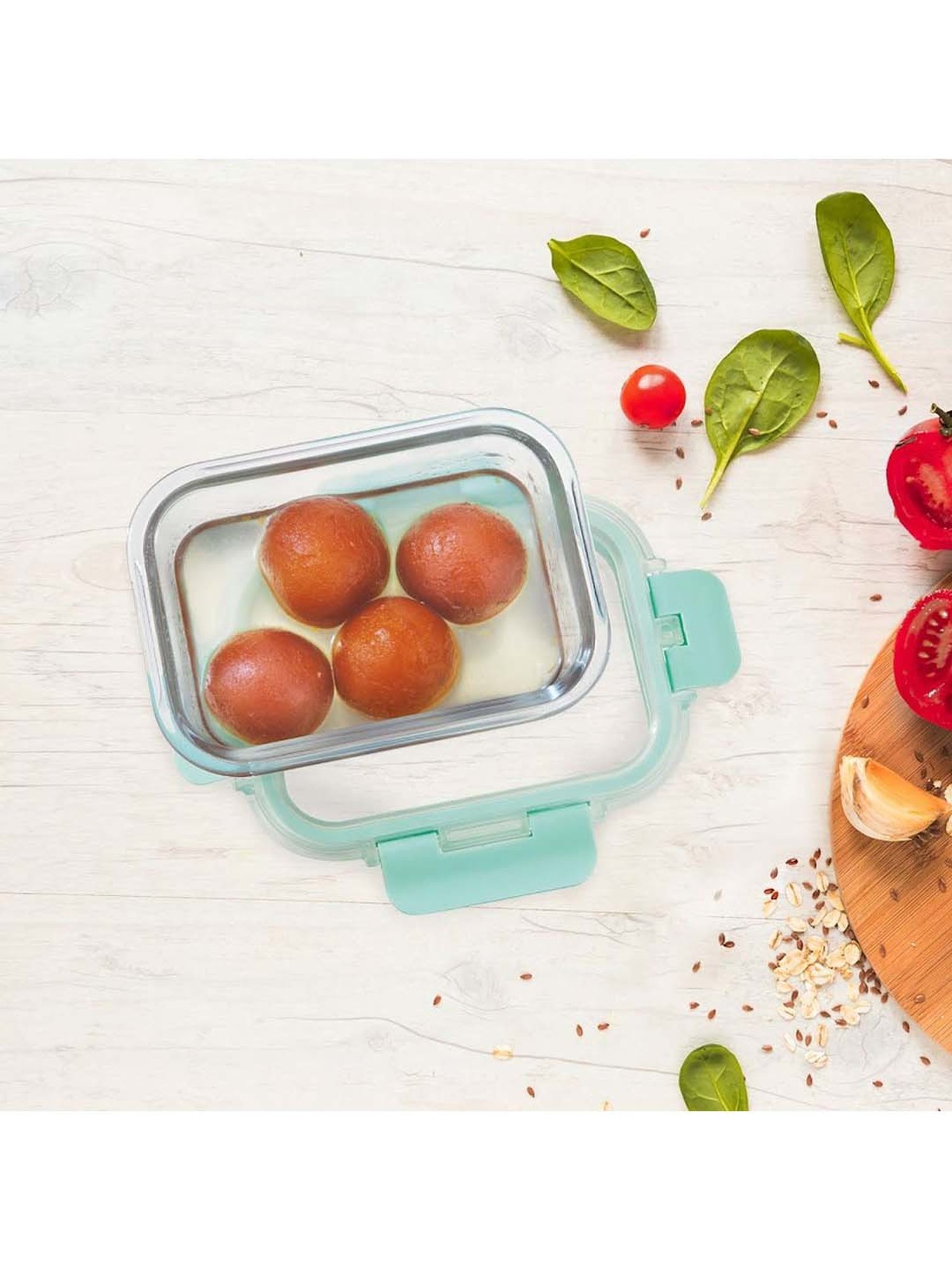 Allo Borosilicate Glass Containers with Lids Microwave Safe Container for Glass Storage Containers