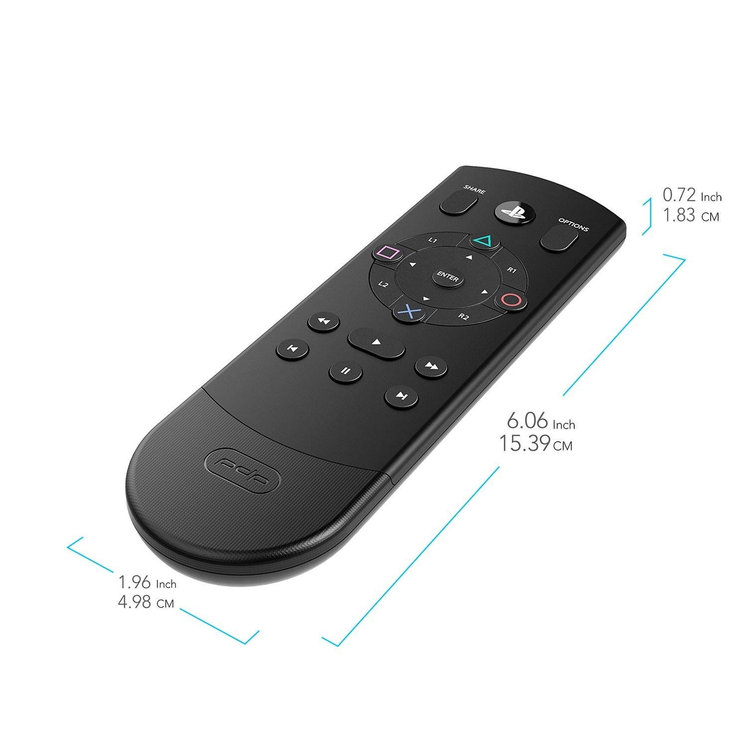 PDP 051-038-D1 Universal Media Remote Control for PS4, TV, Cable Box & Audio Receiver & 051-075-NA Bluetooth Enabled Media Remote Control for Playstation 4