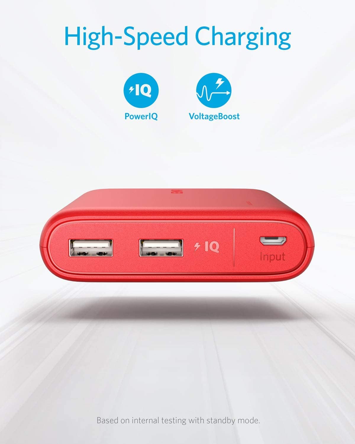 Power Bank, Anker PowerCore 13000 Portable Charger - Compact 13000mAh 2-Port with PowerIQ and VoltageBoost Technology for iPhone, iPad, Samsung Galaxy (Black)