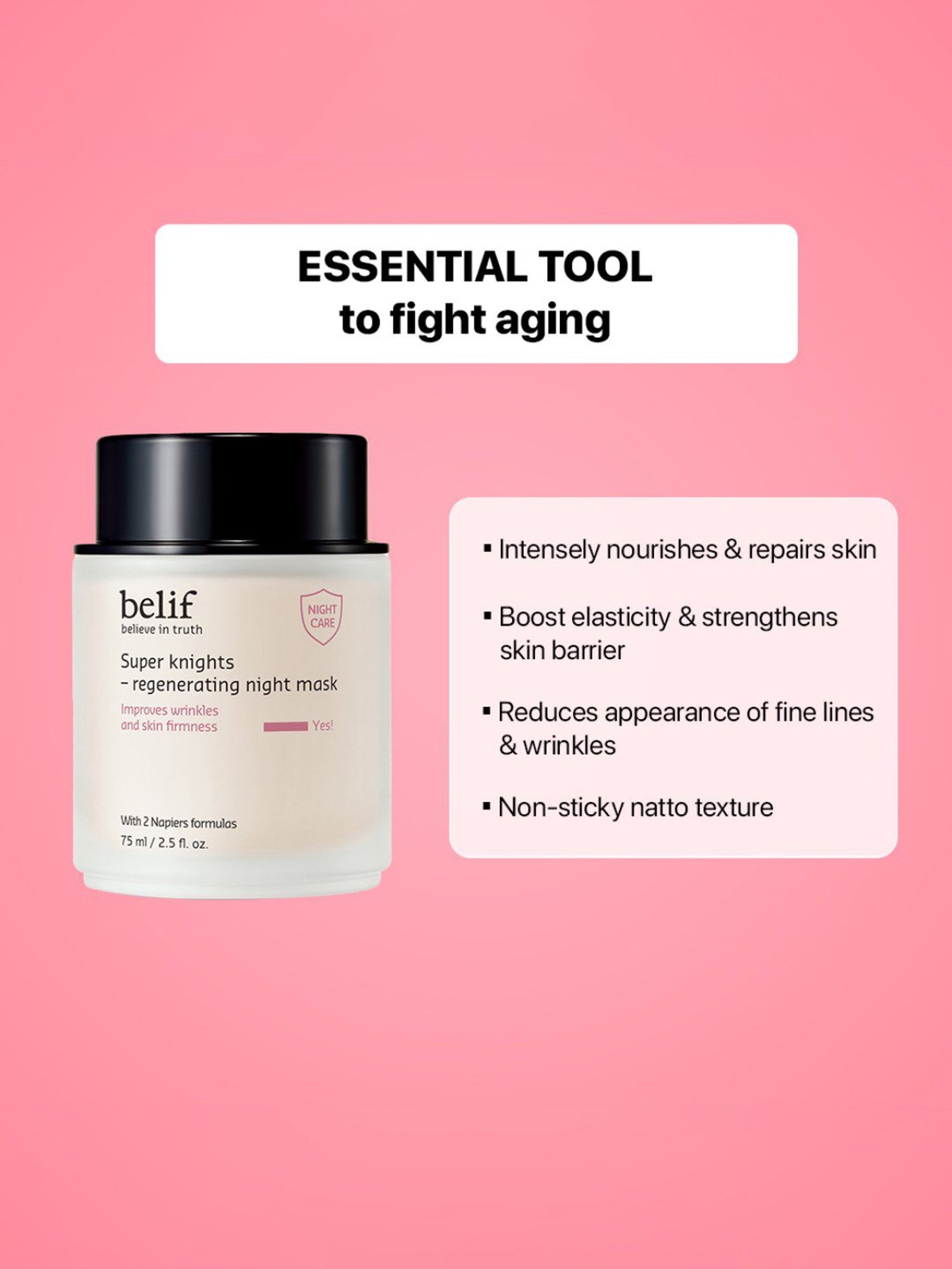 Belif Super Knights - Regenerating Night Mask - 75 ml