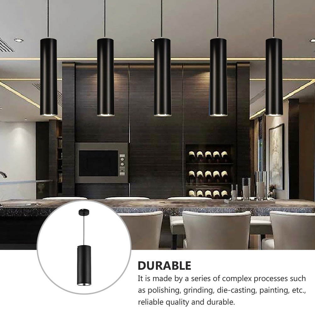 12W Cylindrical LED Chandelier Long Tube Lamp Kitchen Decoration Line Chandelier