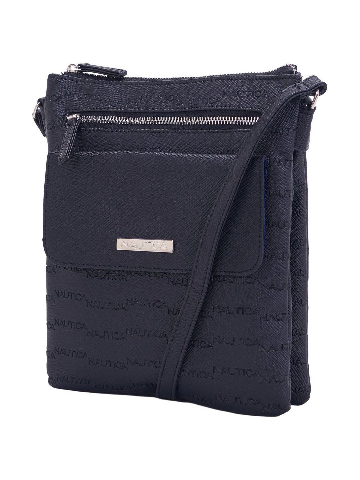 Nautica Black Solid Medium Sling Handbag