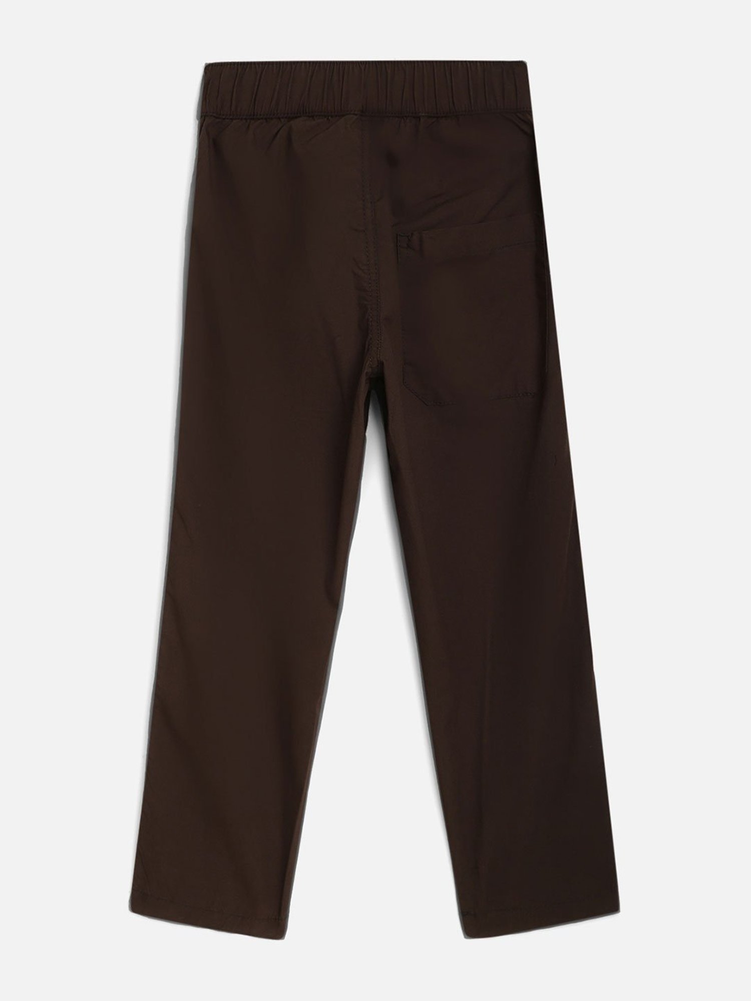 Octave Boys Brown Graphic Print Track Pants