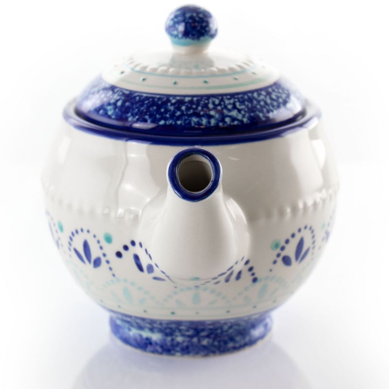 Meritage Navis 9.5 Inch Ceramic Teapot with Lid