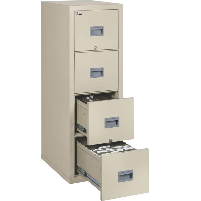 Fireking Patriot Insulated Four-Drawer Fire File 17-3/4w x 25d x 52-3/4h Parchment 4P1825CPA