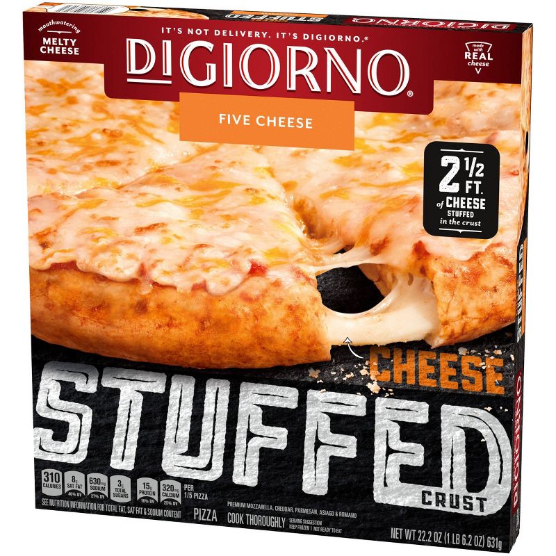 DiGiorno Five Cheese Frozen Pizza with Cheese Stuffed Crust - 22.2oz