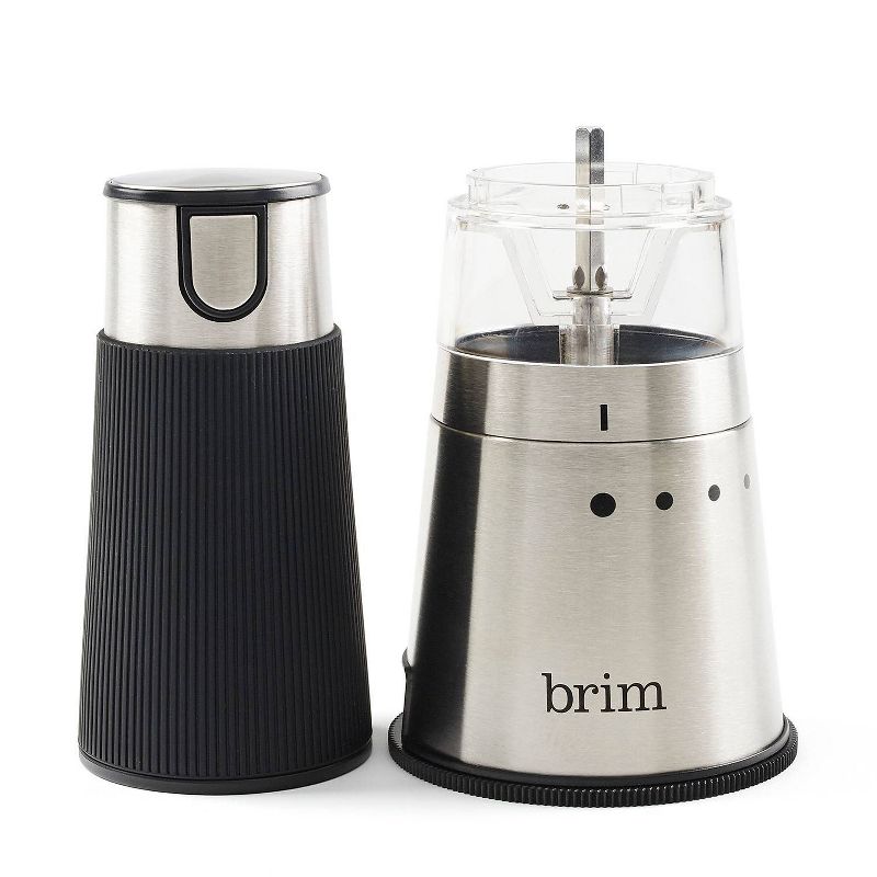 Brim Electric Handheld Coffee Grinder - Silver