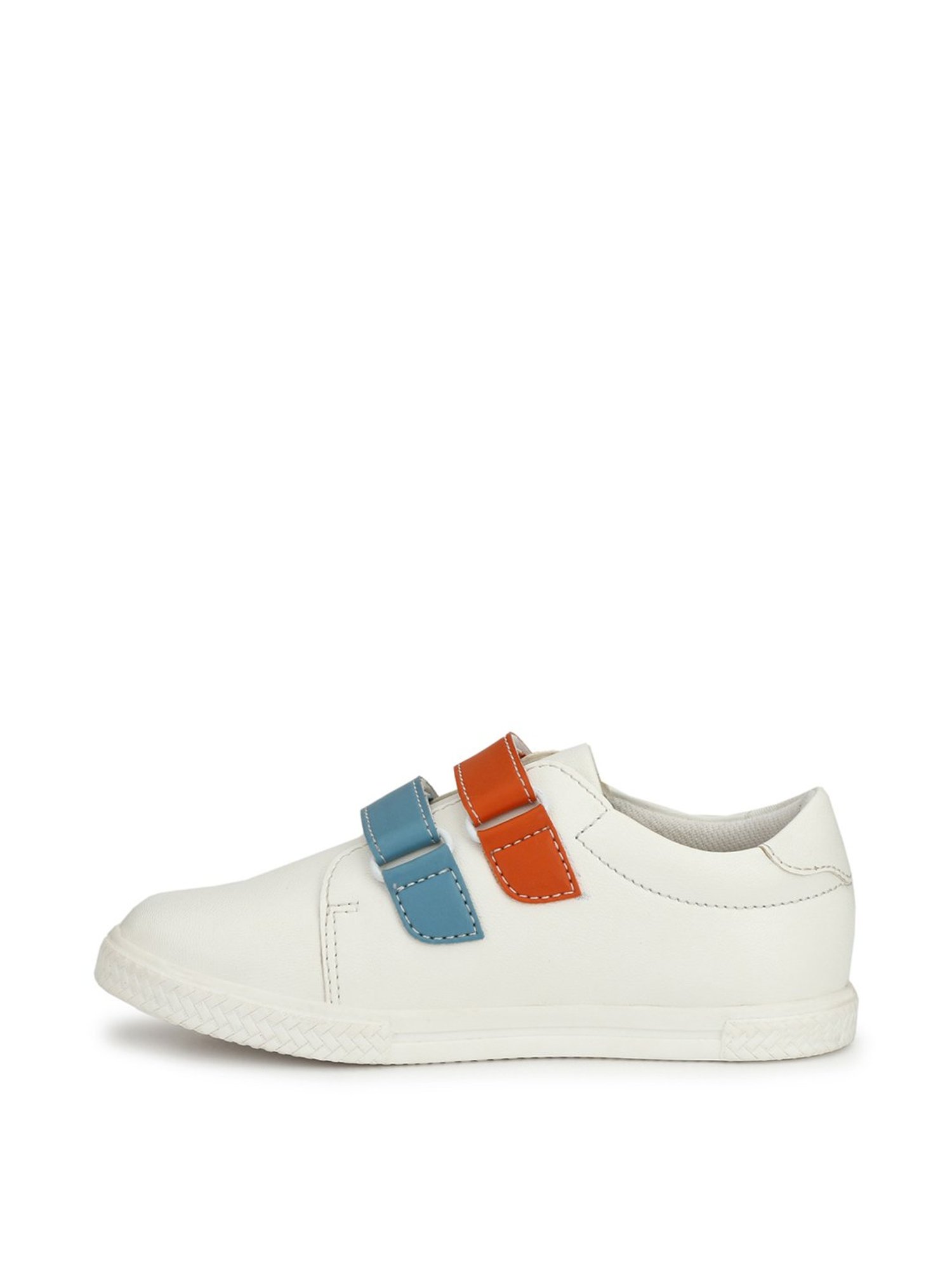 Tuskey Kids White Velcro Shoes