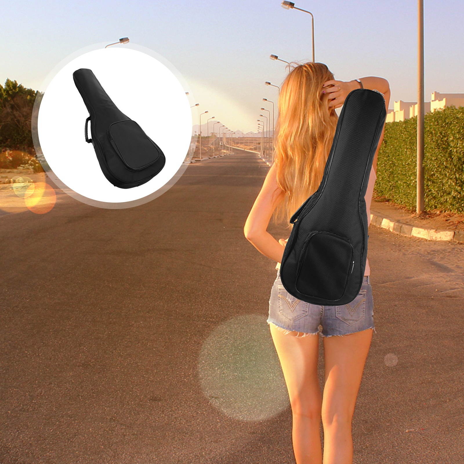 1pc Practical Ukulele Thicken Bag Durable Ukulele Backpack Portable Guitar Bag