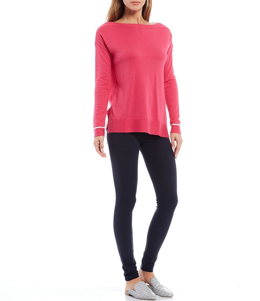 Joules Vivianna Boat Neck Rib Trim Long Sleeve Sweater