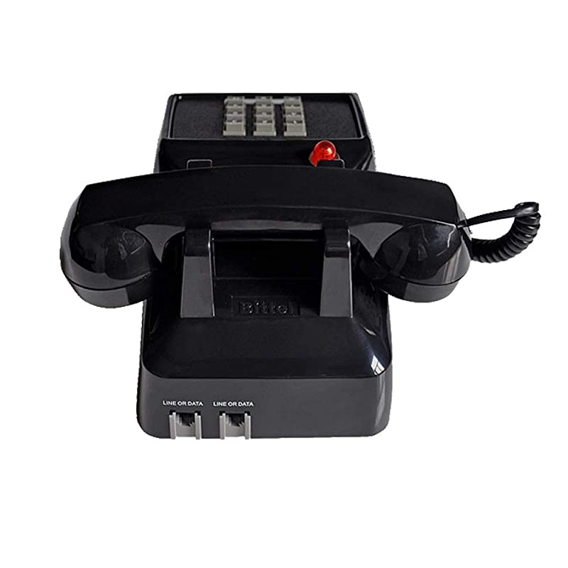 Telephones Land Line Corded Old School Phone Single Desk Hearing Impaired Landline Telephones for Seniors Old Fashion Phones for Home amp Hotel Wired Telefono Antiguo Extra Loud Ring Black