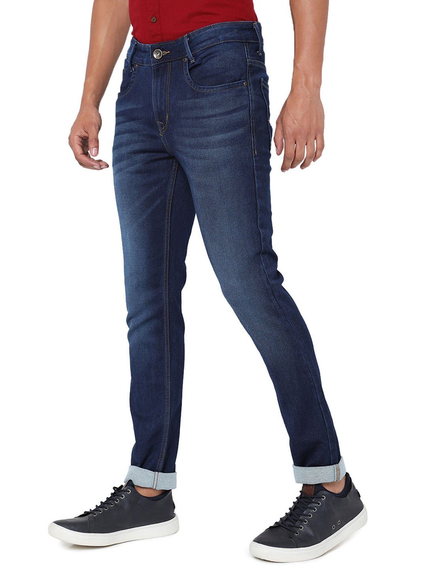 Mufti Blue Skinny Fit Jeans