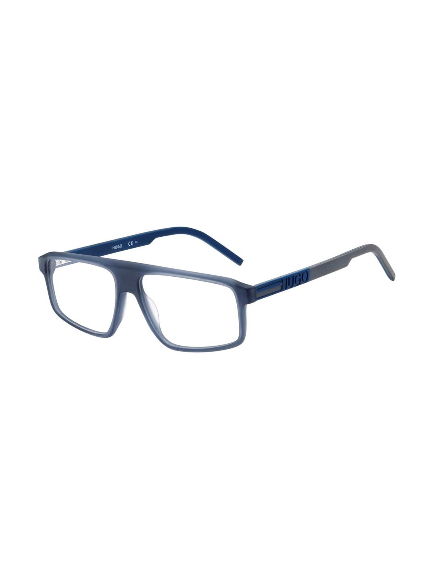 HUGO Blue Rectangular Eye Frames for Men