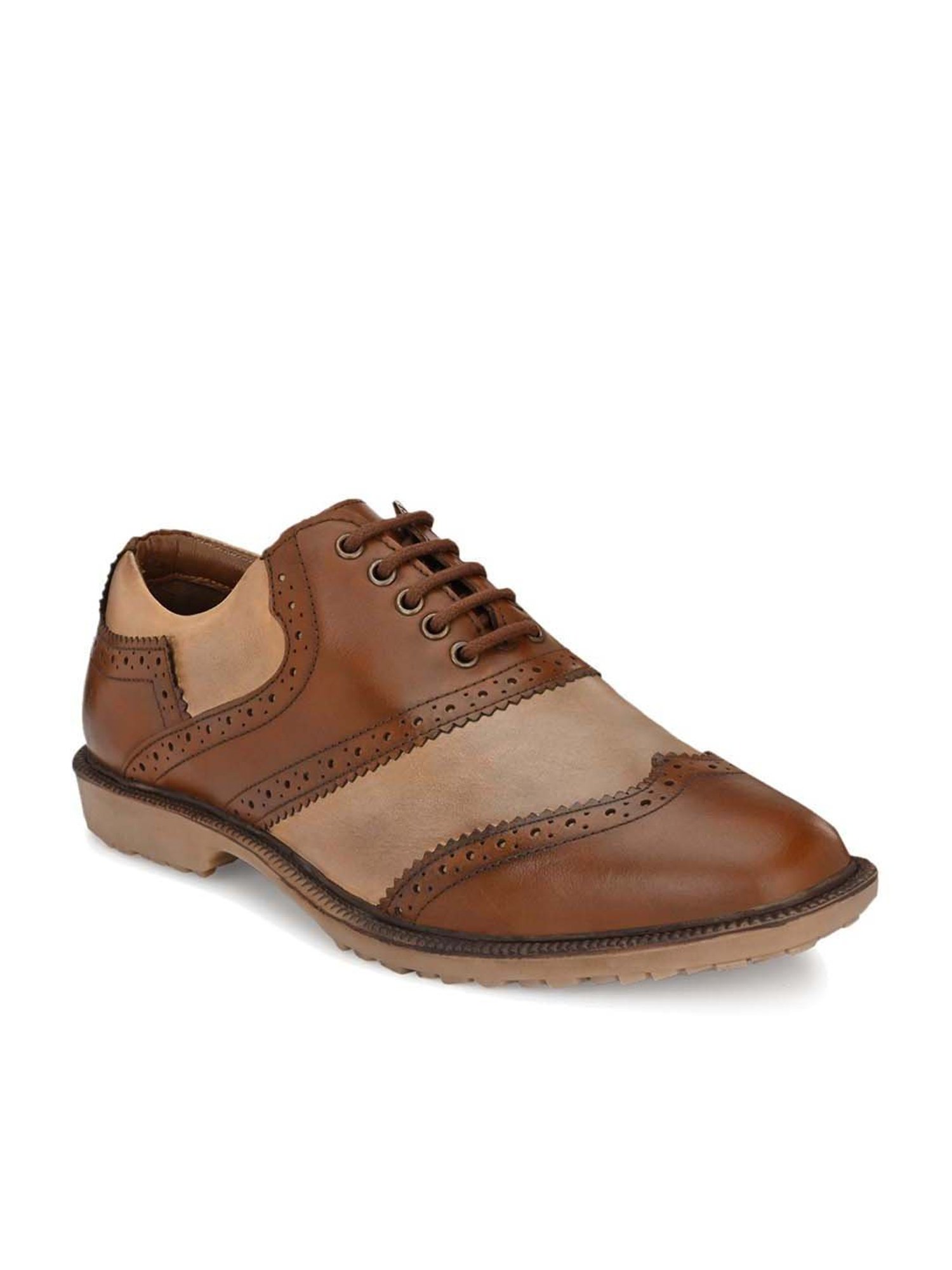 Carlo Romano Men's Brown Oxford Shoes