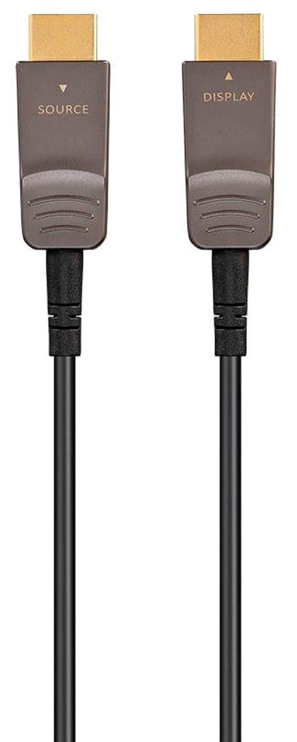 Monoprice Ultra High Speed HDMI Cable - 330 Feet - Black, 8K@120Hz, Dynamic HDR, 48Gbps, Fiber Optic, eARC, AOC, YCbCr 4:4:4 - SlimRun AV Series