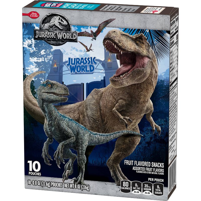 Betty Crocker Jurassic World Fruit Snacks Assorted - 8oz/10ct