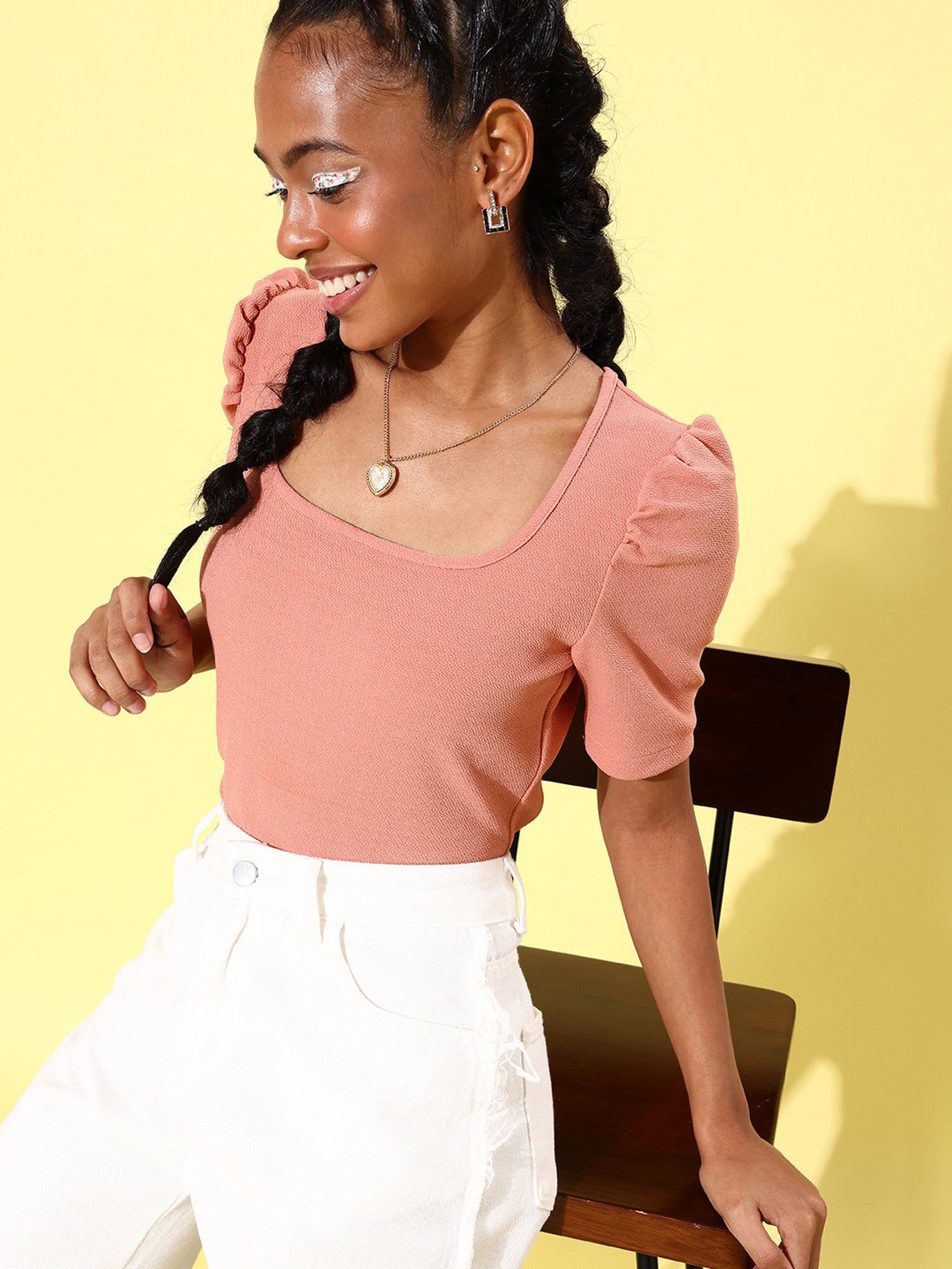 StyleStone Pink Short Sleeve Top