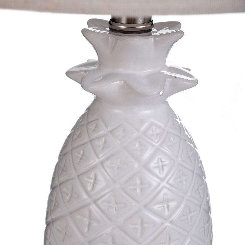 Ceramic Table Lamp White - StyleCraft