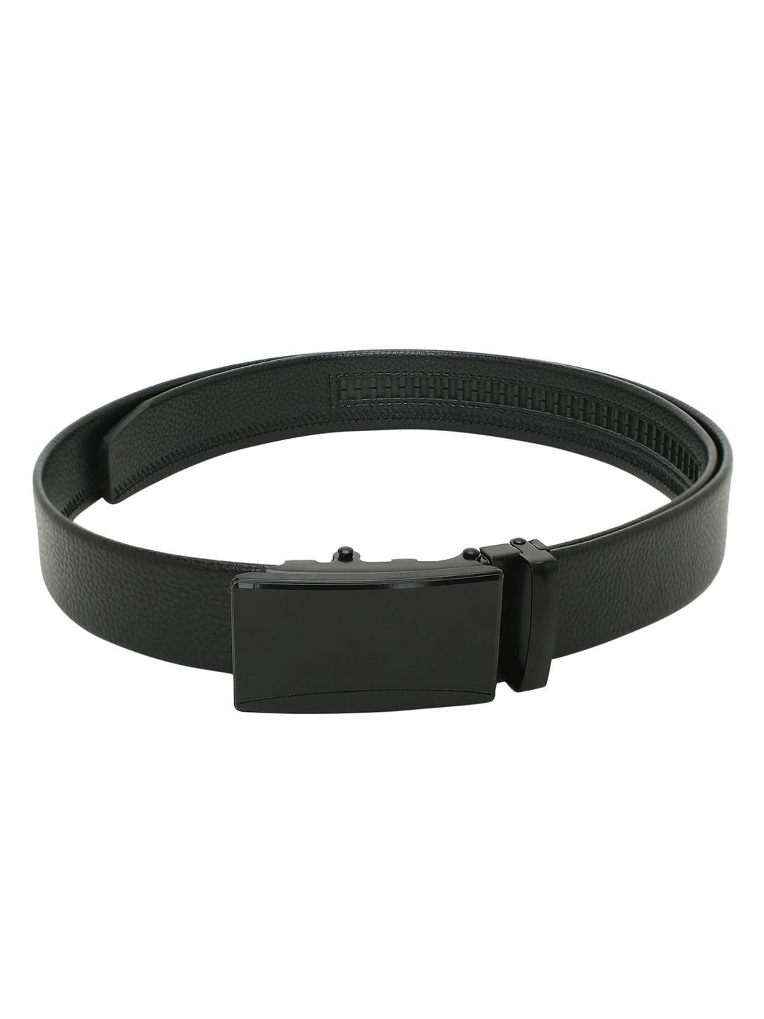 Crusset Black Formal Belt & Bi-Fold Wallet Combo Set for Men