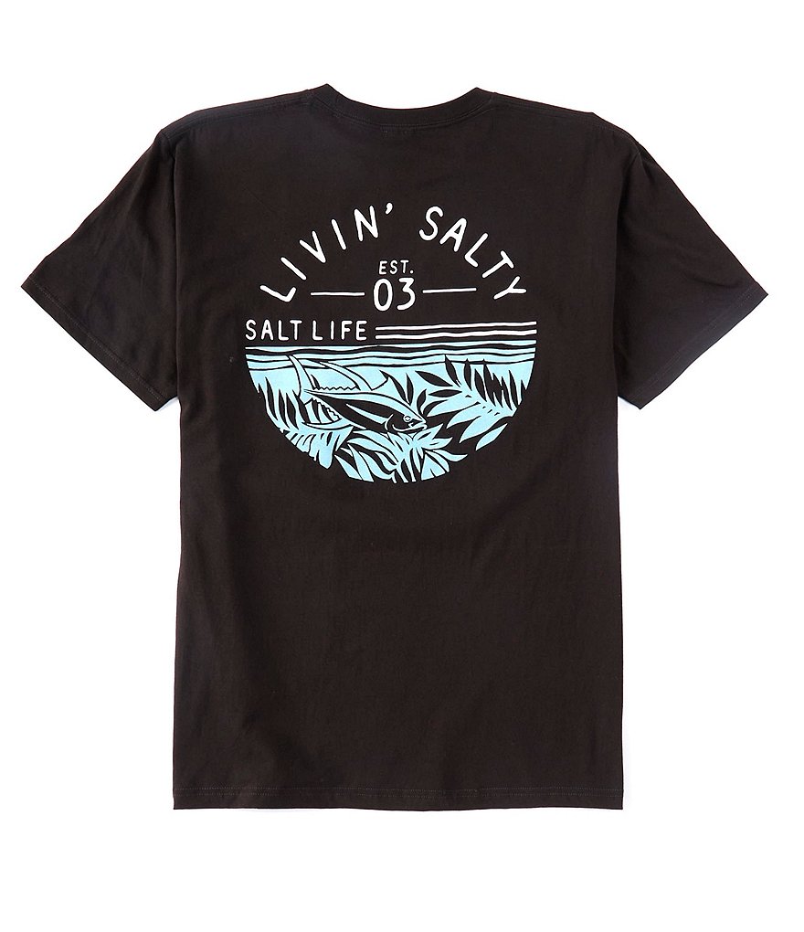 Salt Life Short-Sleeve Fish Tropics Circle Graphic T-Shirt