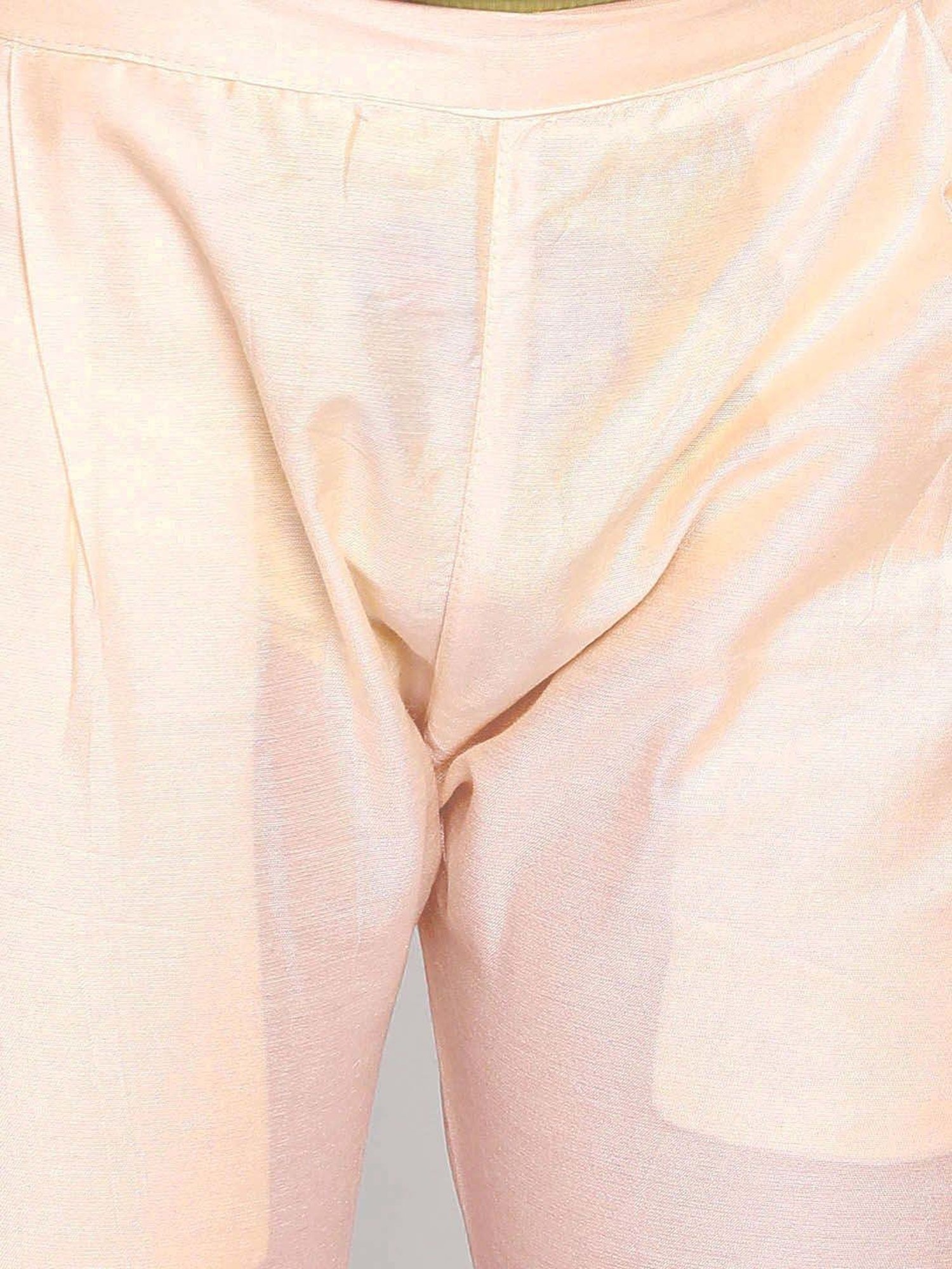 VASTRAMAY Boys Peach & Cream Embroidery Full Sleeves Indowestern Sets