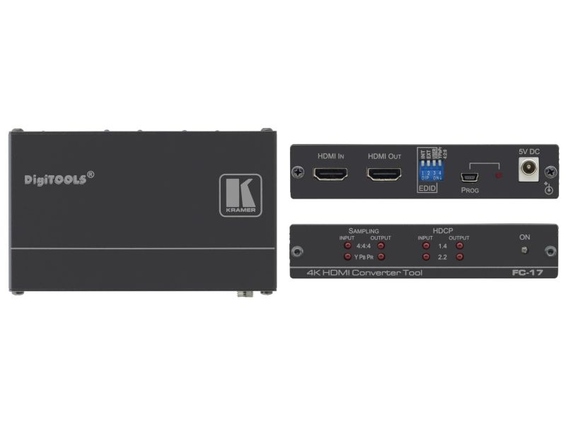 Kramer FC-17 HDMI 4K/60 4x4x4 / 4x2x0 Converter with HDCP 1.4 and 2.2