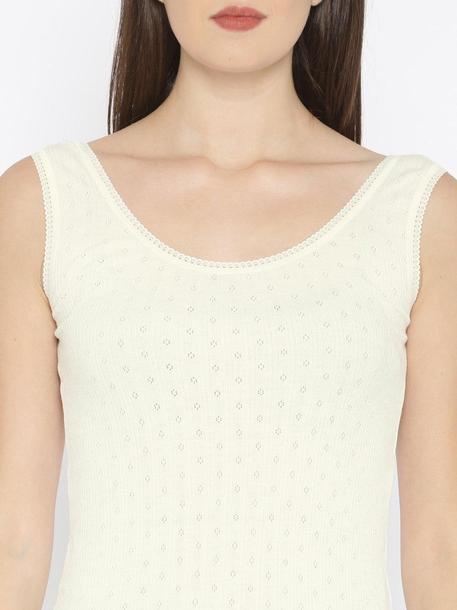 Kanvin Off White Thermal Camisole