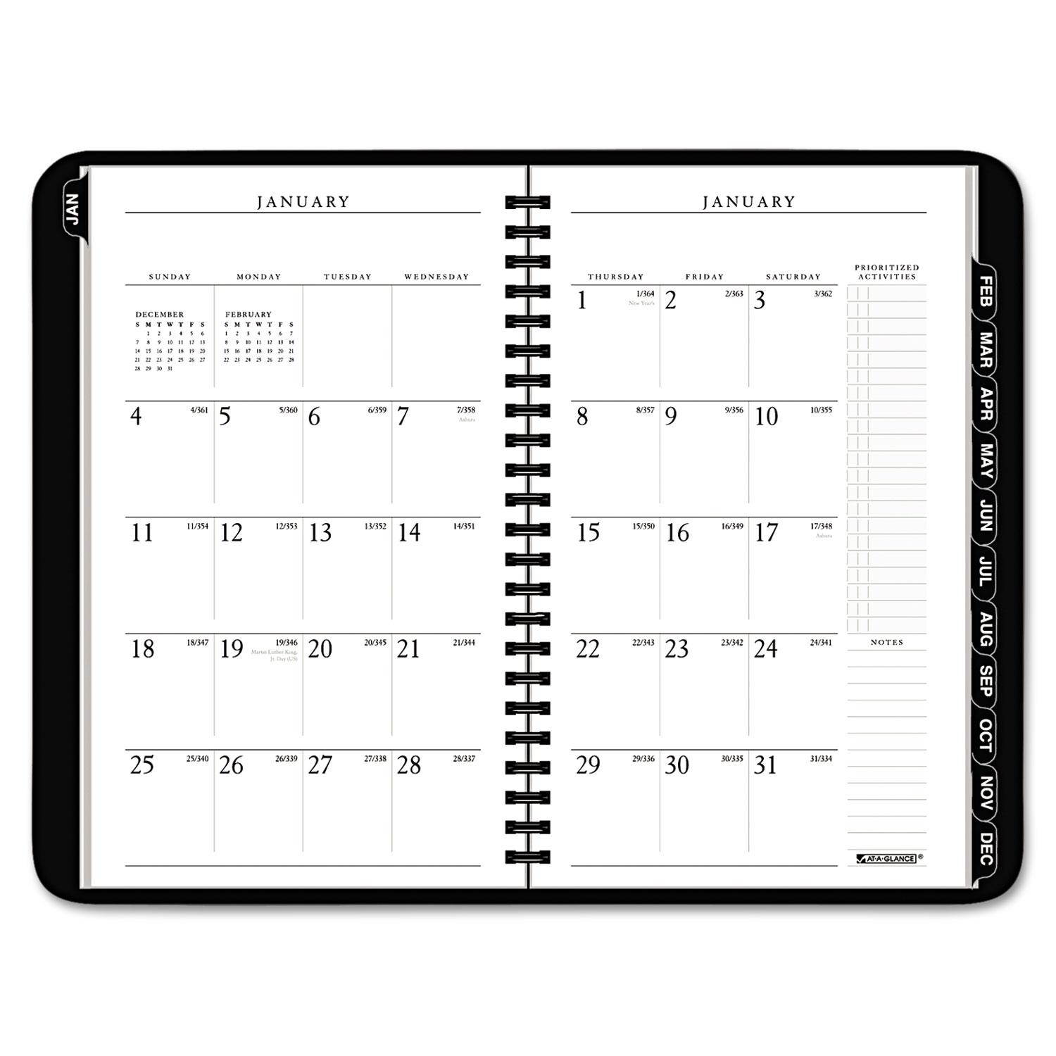 AT-A-GLANCE 11709111006 Executive Weekly/Monthly Planner Refill, 15-Minute, 8 1/4 X 10 7/8, 2017