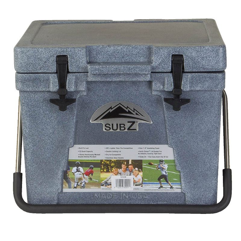 Nash Sub Z 23 Quart Heavy Duty Outdoor Portable Camping Sports Cooler, Blue