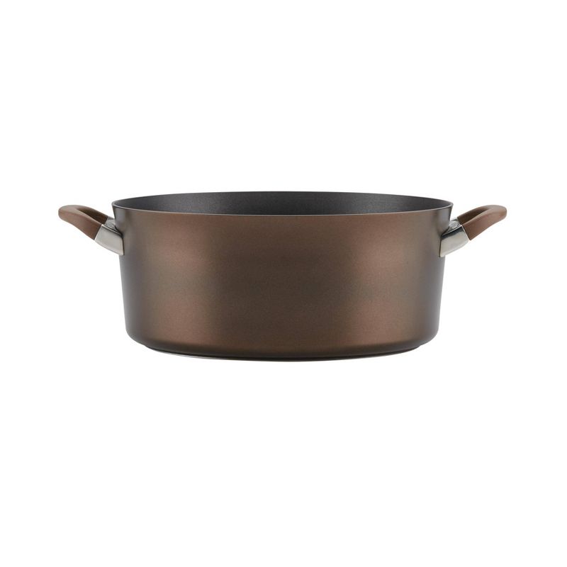 Circulon Symmetry 7qt Hard Anodized Nonstick Dutch Oven with Lid Chocolate Brown