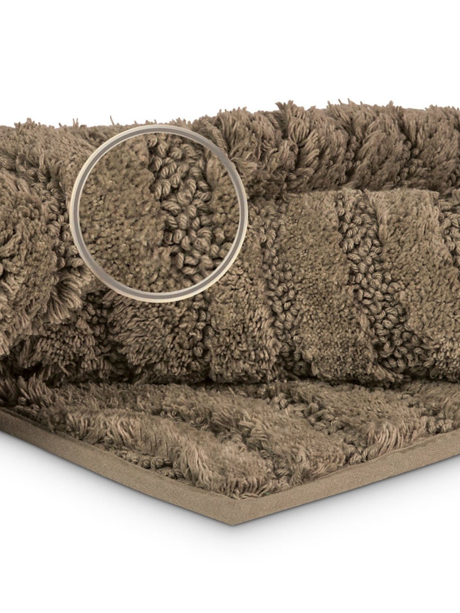 Freelance Taupe Cotton Set of 1 Bath Mats and Rugs