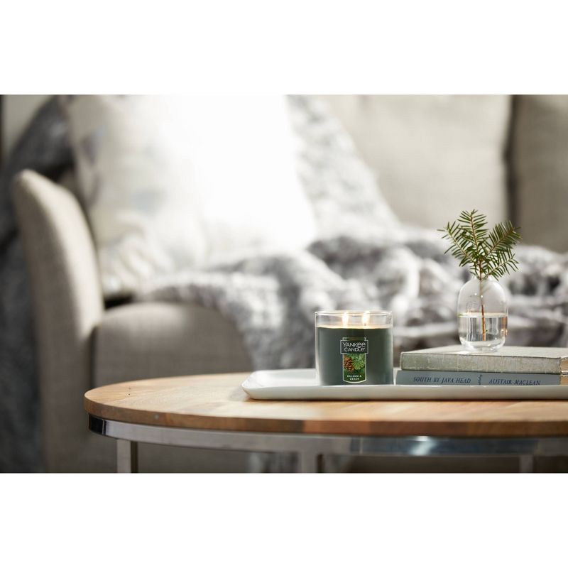 12.5oz Lidded Glass Jar 2-Wick Balsam Cedar Candle - Yankee Candle