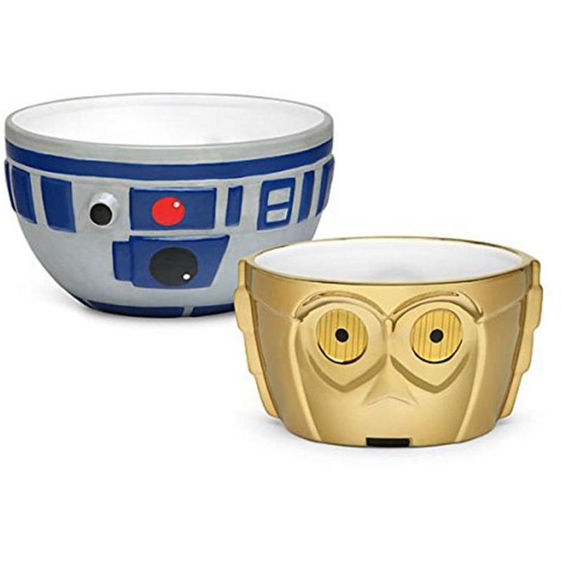 ThinkGeek, Inc. Star Wars R2-D2 & C-3PO Ceramic Bowl Set