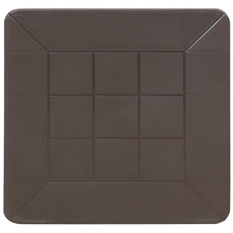 Aluminum Square Patio Side Table - Brown - Crestlive Products