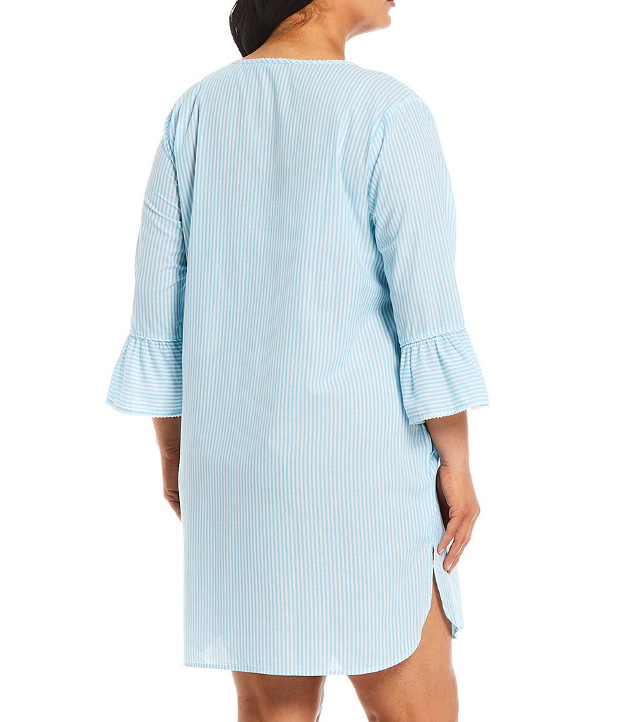 VAN WINKLE & CO. Plus Size Leopard Print Satin Maxi Chemise