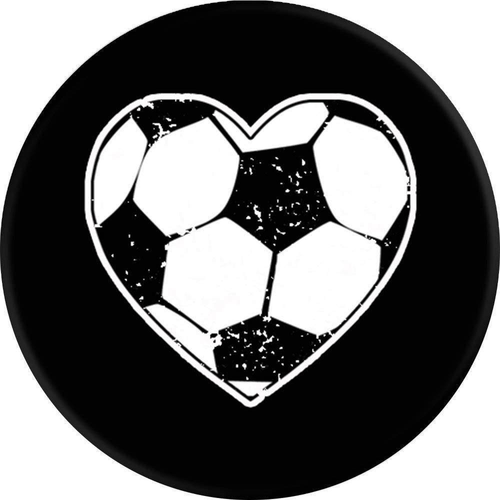 CocomoSoul-Mobile Soccer Heart   PopSockets Stand for Smartphones and Tablets