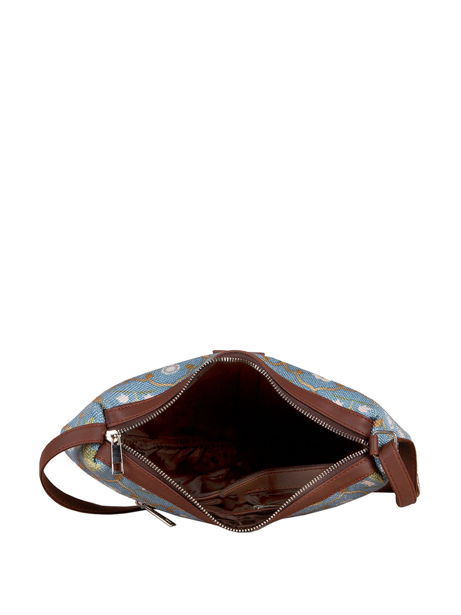 ZOUK Blue Printed Medium Sling Handbag