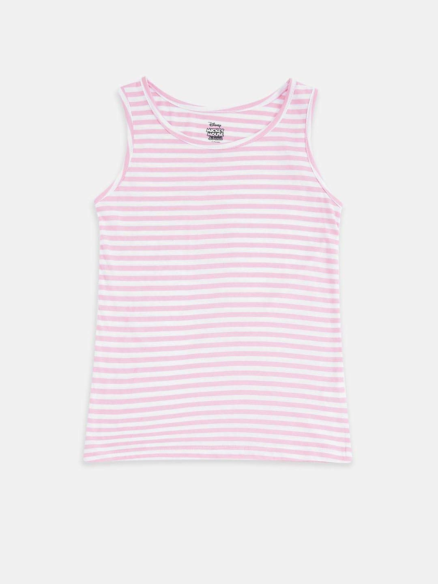 Pantaloons Junior Kids Yellow & Pink Cotton Printed Disney T-Shirt Set