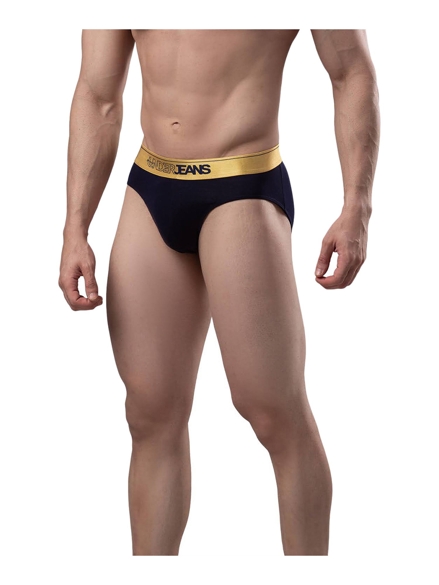 UnderJeans by Spykar Navy Briefs - Pack of 2