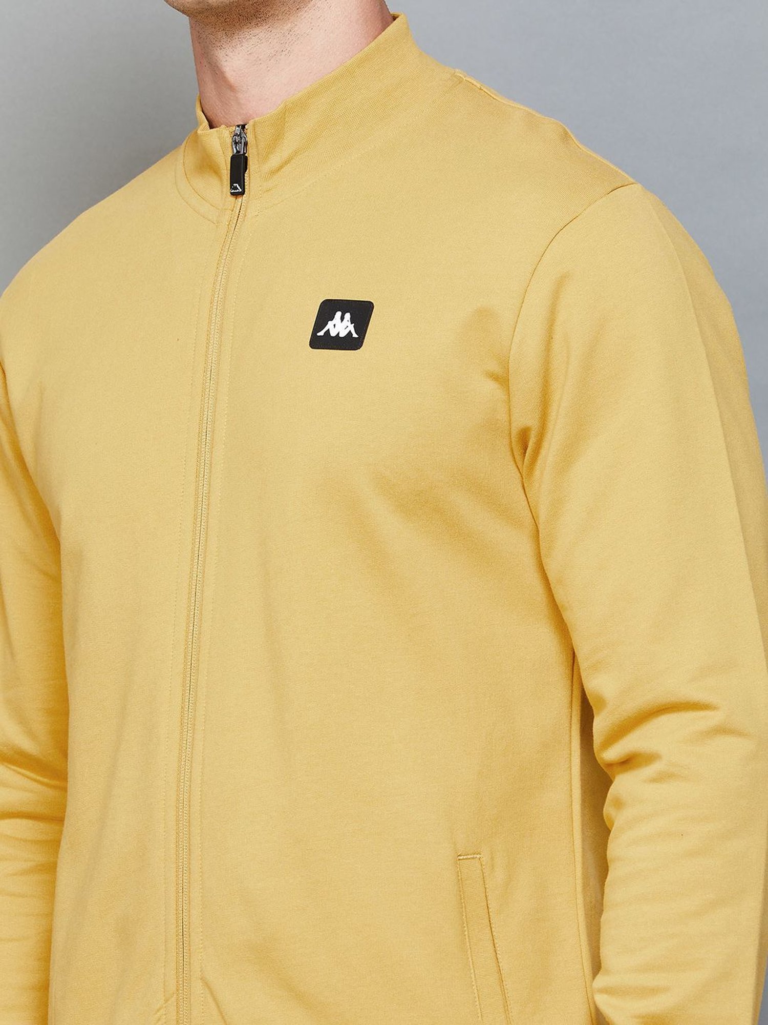 KAPPA Yellow Cotton Regular Fit Sweatshirt
